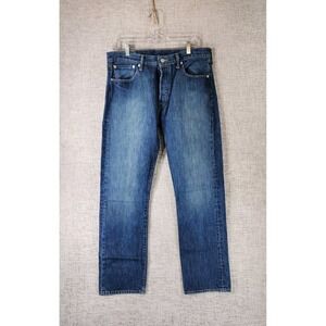 Levi's 501 Button Fly Jeans Blue Denim Men's 34x32 (Actual 34x30) Mexico